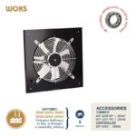 Redpoint 007-0091 WOKS ΒΙΟΜΗΧΑΝΙΚΟΣ ΕΞΑΕΡΙΣΤΗΡΑΣ ΜΕΤΑΛΛΙΚΟΣ ΜΕ ΡΟΥΛΕΜΑΝ Φ250 90W ΜΑΥΡΟΣ DOSPEL