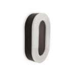 Redpoint "STEMMA" ΑΠΛΙΚΑ LED 11W ΟΒΑΛ ΜΑΥΡΟ 3 CCT IP65 (κατασκευή Κίνα)