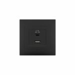 Redpoint ΜΑΥΡΗ ΠΡΙΖΑ USB type-A + type-C "DOMUS"