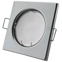 2fsc Avide GU10 Πλαίσιο Τετράγωνο Χρώμιο - Image 1