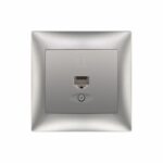 Redpoint ΑΣΗΜΙ ΠΡΙΖΑ ΔΕΔΟΜΕΝΩΝ RJ45 Cat6 ΜΟΝΗ "DOMUS"