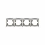 Redpoint ΑΣΗΜΙ ΠΛΑΙΣΙΟ ΤΕΤΡΑΠΛΟ ΟΡΙΖΟΝΤΙΟ "DOMUS"