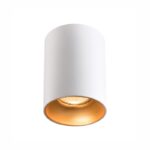 Redpoint "LUXY" ΛΕΥΚΟ-ΧΡΥΣΟ SPOT ΟΡΟΦΗΣ ΣΤΡΟΓΓΥΛΟ 1xGU10 ΑΛΟΥΜΙΝΙΟ (Made In P.R.C)