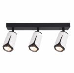 Redpoint "TRES" ΛΕΥΚΟ-ΜΑΥΡΟ SPOT ΟΡΟΦΗΣ ΜΕ ΒΡΑΧΙΟΝΑ 3xGU10 ΑΛΟΥΜΙΝΙΟ (Made In P.R.C)