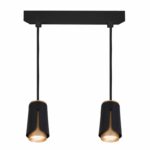 Redpoint "DOUBLE" ΜΑΥΡΟ-ΧΡΥΣΟ SPOT ΟΡΟΦΗΣ ΚΡΕΜΑΣΤΟ 2xGU10 ΑΛΟΥΜΙΝΙΟ (Made In P.R.C)