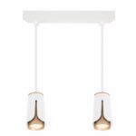 Redpoint "DOUBLE" ΛΕΥΚΟ-ΧΡΥΣΟ SPOT ΟΡΟΦΗΣ ΚΡΕΜΑΣΤΟ 2xGU10 ΑΛΟΥΜΙΝΙΟ (Made In P.R.C)