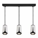 Redpoint "TRIPLE" ΛΕΥΚΟ-ΜΑΥΡΟ SPOT ΟΡΟΦΗΣ ΚΡΕΜΑΣΤΟ 3xGU10 ΑΛΟΥΜΙΝΙΟ (Made In P.R.C)