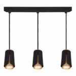 Redpoint "TRIPLE" ΜΑΥΡΟ-ΧΡΥΣΟ SPOT ΟΡΟΦΗΣ ΚΡΕΜΑΣΤΟ 3xGU10 ΑΛΟΥΜΙΝΙΟ (Made In P.R.C)