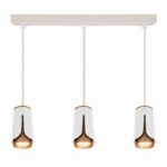 Redpoint "TRIPLE" ΛΕΥΚΟ-ΧΡΥΣΟ SPOT ΟΡΟΦΗΣ ΚΡΕΜΑΣΤΟ 3xGU10 ΑΛΟΥΜΙΝΙΟ (Made In P.R.C)