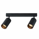 Redpoint "DEBY 2" ΜΑΥΡΟ SPOT ΟΡΟΦΗΣ ΜΕ ΒΡΑΧΙΟΝΑ 2xGU10 ΑΛΟΥΜΙΝΙΟ (Made In P.R.C)