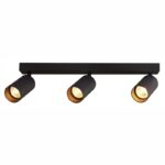 Redpoint "DEBY 3" ΜΑΥΡΟ SPOT ΟΡΟΦΗΣ ΜΕ ΒΡΑΧΙΟΝΑ 3xGU10 ΑΛΟΥΜΙΝΙΟ (Made In P.R.C)