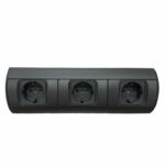 Redpoint ΓΩΝΙΑΚΟ ΠΟΛΥΠΡΙΖΟ 3 ΣΟΥΚΟ ΜΑΥΡΟ ΜΕ ΚΑΛΩΔΙΟ