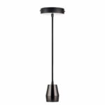 Redpoint ΑΝΑΡΤΗΣΗ Ε27 'BULLET' GUN METAL ΝΤΟΥΙ ΑΛΟΥΜΙΝΙΟΥ ΚΑΙ ΚΑΛΩΔΙΟ ΥΦΑΣΜΑΤΙΝΩΝ ΙΝΩΝ 1.5Μ