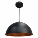 Redpoint "STEVEN" ΜΑΥΡΟ/ΧΡΥΣΟ ΦΩΤΙΣΤΙΚΟ ΟΡΟΦΗΣ ΚΡΕΜΑΣΤΟ 1xE27 (Made In P.R.C)