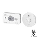 Redpoint DC-7 ΣΕΤ ΑΝΙΧΝΕΥΤΗ ΚΑΠΝΟΥ + ΑΝΙΧΝΕΥΤΗ ΜΟΝΟΞΕΙΔΙΟΥ ΤΟΥ ΑΝΘΡΑΚΑ ΜΠΑΤΑΡΙΑΣ ORNO