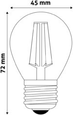 Avide LED Filament Σφαιρική  4W E27 360° Λευκό 4000K - Image 2