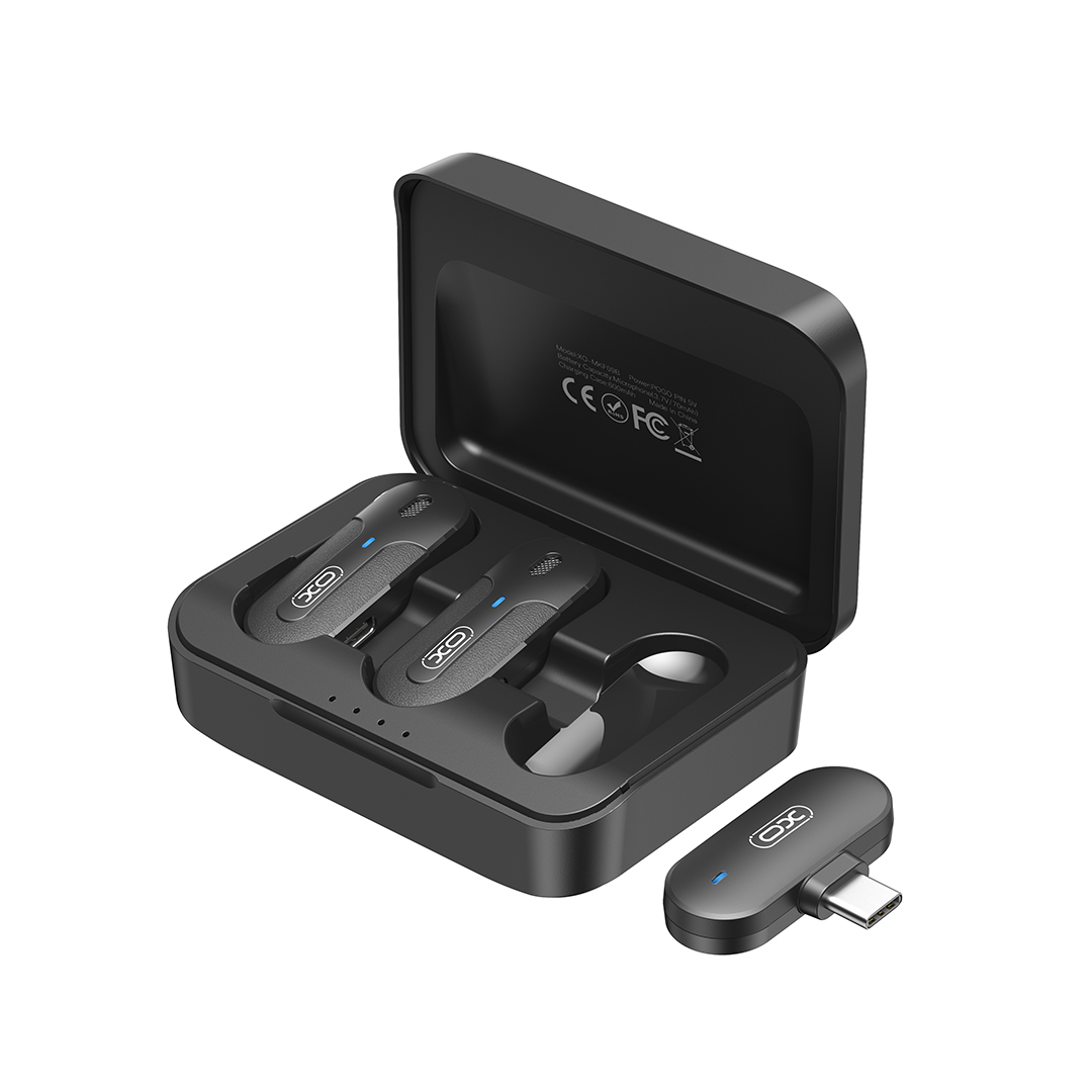 4_1__5 XO MKF09A TypeC 1 έως 2 ασύρματο μικρόφωνο κλιπ γιακά - Image 1