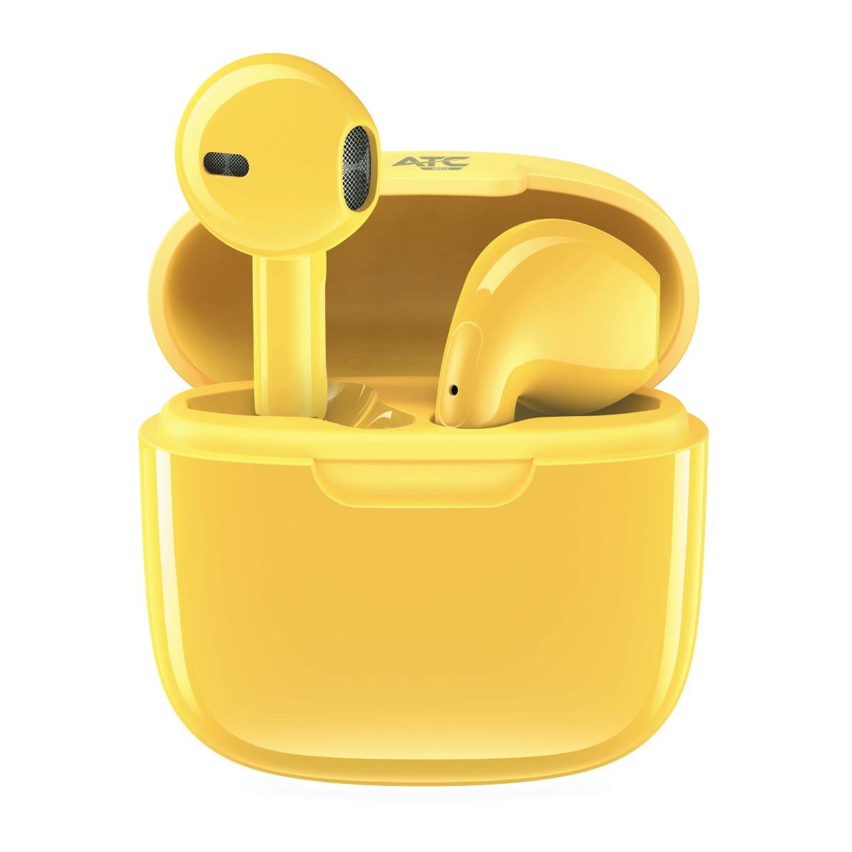 4atc25_1 ATC-25 TWS Wireless Earphone Yellow - Image 1
