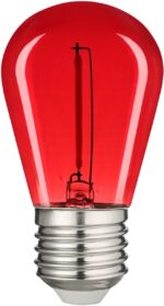 Avide LED Διακοσμητική Λάμπα Filament 0.6W E27 Κόκκινο - Image 2