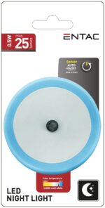 Entac Φωτάκι Νυκτός 0.5W Στρογγυλό Ψυχρό Μπλέ