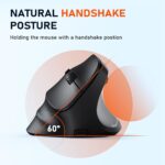 Meetion MT-BTM010R Δεξί Εργονομικό Ασύρματο Ποντίκι Μαύρο - Image 6