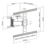 Brateck Βάση TV Επιτοίχια LPA72-464 37" - 90" Ultra Slim - Image 3