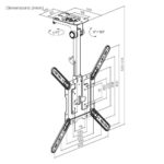 Brateck Βάση TV Οροφής LCD CM344 23''- 55'' - Image 9