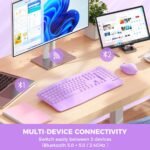 Meetion DirectorA Εργονομικό Combo / Μωβ - Image 7