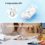 Meetion MT-BTM005 Ασύρματο Ποντίκι Λευκό - Image 4