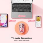 Meetion MT-BTM005 Ασύρματο Ποντίκι Ροζ - Image 7