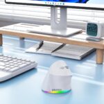 Meetion MT-BTM010R Δεξί Εργονομικό Ασύρματο Ποντίκι Λευκό + Γκρι - Image 2