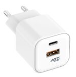 ATC-CHF15 Φορτιστής GaN Ταχείας Φόρτισης με 2 Θύρες USB-A & Type-C 20W - Image 5
