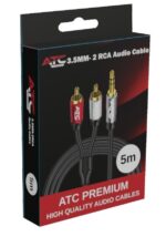 ATC HQ 3.5mm M/ 2 X RCA Cable 5m - Image 4