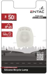 Entac Φώς Ποδηλάτου Πλαστικό Άσπρο