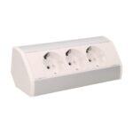 Redpoint 9001W-G ΛΕΥΚΟ/ΑΣΗΜΙ ΠΟΛΥΠΡΙΖΟ ΓΩΝΙΑΚΟ ΜΕ 3 ΣΟΥΚΟ + 0,6m ΚΑΛΩΔΙΟ ORNO