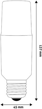 Avide LED Bright Stick Bulk T45 13.5W E27 Ψυχρό 6400K - Image 3