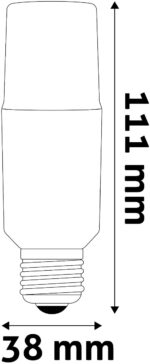 Avide LED Bright Stick Bulb T37 9.5W E27 CW 6400K - Image 3