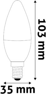 Avide LED Κερί 2.5W E14 Λευκό 4000K Υψηλής Φωτεινότητας - Image 4