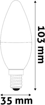 Avide LED Κερί 2.9W E14 Λευκό 4000K Super Υψηλής Φωτεινότητας - Image 3