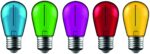 Avide LED Διακοσμητική Λάμπα Filament 1W  E27 (5τμχ) (Πράσινο/Μπλέ/Κίτρινο/Κόκκινο/Μώβ) - Image 2