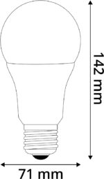 Avide LED Κοινή A70 16W E27 Θερμό 2700K Υψηλής Φωτεινότητας - Image 3