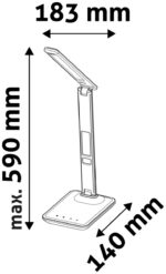 Avide Φωτιστικό Γραφείου LED δερμάτινο με ημερολόγιο 6W Λευκό - Image 4
