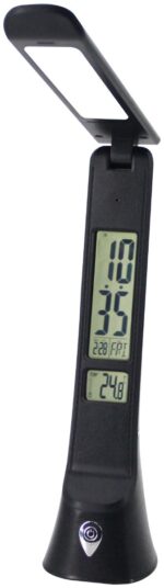 Avide LED Φωτιστικό Γραφείου Δερμάτινο Hugo Μαύρο 6W με Ημερολόγιο - Image 3