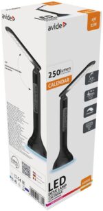 Avide LED Φωτιστικό Γραφείου RGB με Ημερολόγιο 4W Μαύρο - Image 2