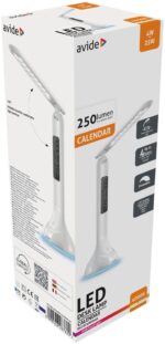 Avide LED Φωτιστικό Γραφείου RGB με Ημερολόγιο 4W Λευκό - Image 2