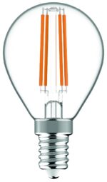 Avide LED Filament Σφαιρική 4.9W E14 Θερμό 2700K Super Υψηλής Φωτεινότητας - Image 2