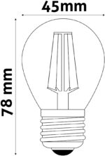 Avide LED Filament Σφαιρική 6W E27 360° Λευκό 4000K Υψηλής Φωτεινότητας - Image 3