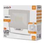 Avide Προβολέας LED SMD 20W NW 4000K με Δυνατότητα Προσθήκης Αισθητήρα PIR Λευκό