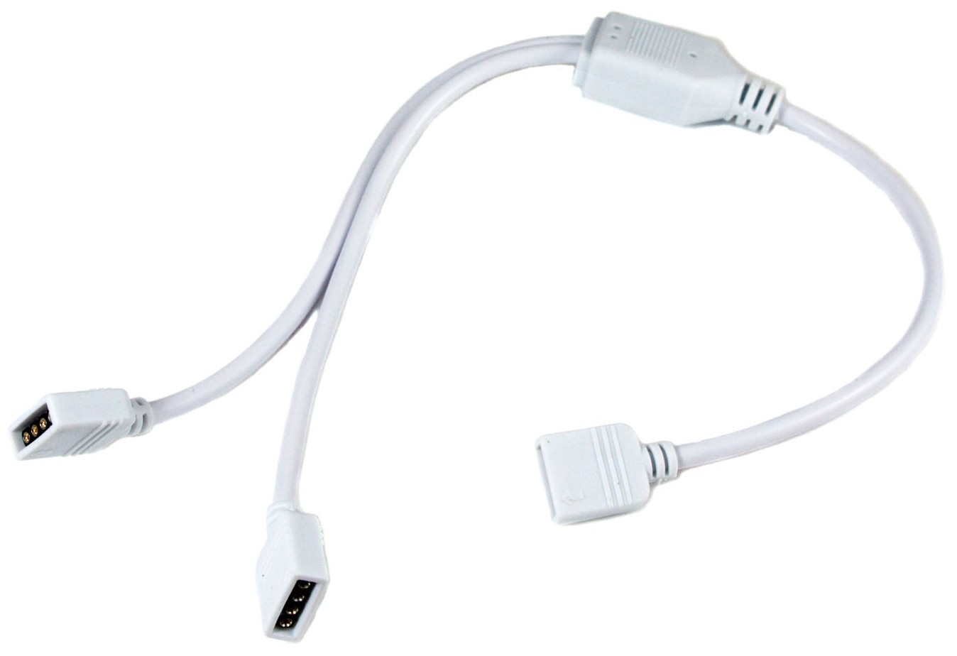 abls12vrgbw-2way-split_avide-led-szalag-12v-rgb-w-ketagu-kontroller-eloszto-kabel-30cm Avide LED Ταινία 12V RGB+W Διπλής Κατεύθυνσης Σύνδεση 30cm - Image 1