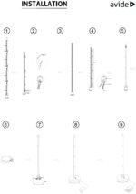 Avide LED Φωτιστικό Δαπέδου Γωνίας RGB + W με με Αισθητήρα Μουσικής - Image 4